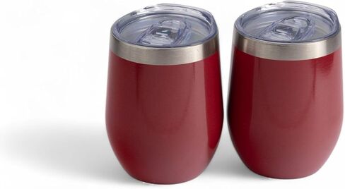 The Memory Company Officially Licensed NFL Wine Bottle Chiller Set - Double Wall Insulated Stainless Steel Cooler & 2 Ceramic Lined 12oz Stemless Tumblers with Lids, Temperature Control Wine Gift Set in Saudi Arabia