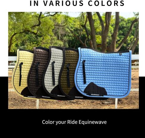 وسادة سرج القفز من EQUINEWAVE، سطح Aria مصنوع من الجلد السويدي الناعم، مستوى جديد من القرب، تقنية البقاء باردًا، رعاية سهلة in Saudi Arabia