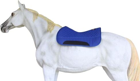 CHALLENGER Horse Western Quilted Fleece Lined Contoured Saddle Pad Royal Blue 39TS10RB in Saudi Arabia