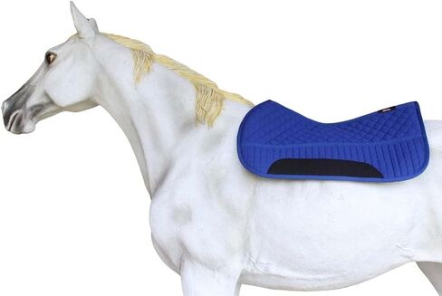 CHALLENGER Horse Western Quilted Fleece Lined Contoured Saddle Pad Royal Blue 39TS10RB in Saudi Arabia