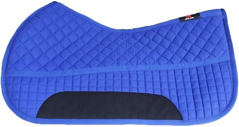 CHALLENGER Horse Western Quilted Fleece Lined Contoured Saddle Pad Royal Blue 39TS10RB in Saudi Arabia