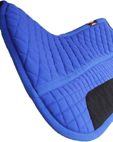 CHALLENGER Horse Western Quilted Fleece Lined Contoured Saddle Pad Royal Blue 39TS10RB in Saudi Arabia