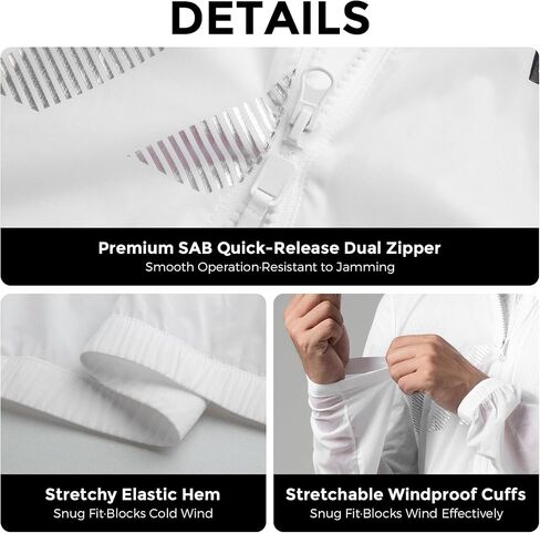 ROCKBROS VNS Men's Cycling Jacket, Ultralight Windbreaker for Running Cycling Packable in Saudi Arabia
