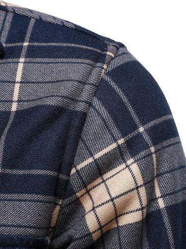 HOOD CREW Mens Winter Warm Fleece Jackets Sherpa Lined Plaid Flannel Shirt Jacket with Side Pockets in Saudi Arabia