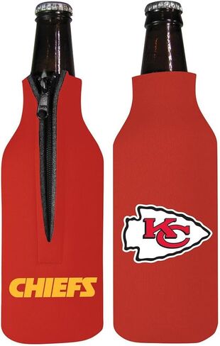 The Memory Company Licensed NFL Team Color Logo Bottle Insulator Sleeve Holder Coozie, Kansas City Chiefs in Saudi Arabia