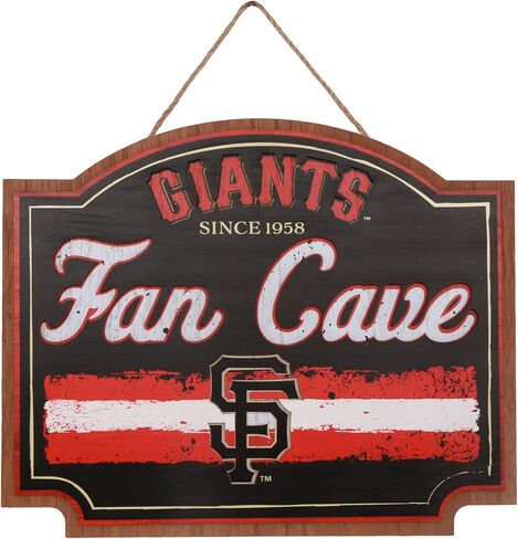 FOCO MLB Official Primary Logo Wordmark Established 15" Fan Cave Wall Sign (Los Angeles Dodgers, One Size) in Saudi Arabia