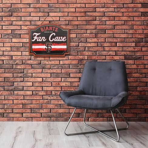 FOCO MLB Official Primary Logo Wordmark Established 15" Fan Cave Wall Sign (Los Angeles Dodgers, One Size) in Saudi Arabia