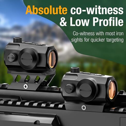 1x20mm 2MOA أحمر/أخضر نقطة البصر الحركة مستيقظًا ريد دوت نطاق البصريات شبكاني البصر 10 سطوع مع الشاهد المشارك والتركيب المنخفض لسكك Picatinny in Kuwait
