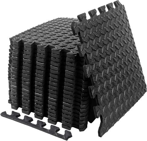 Exercise Mat Puzzle Floor Mat Tiles EVA Foam Gym Flooring Mats, 20 SQ.FT Interlocking Foam Floor Tiles Gym Equipment Workout ym, Yoga, Gymnastics in Saudi Arabia