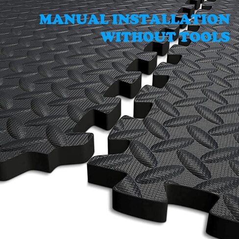 Exercise Mat Puzzle Floor Mat Tiles EVA Foam Gym Flooring Mats, 20 SQ.FT Interlocking Foam Floor Tiles Gym Equipment Workout ym, Yoga, Gymnastics in Saudi Arabia