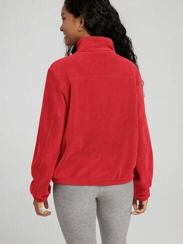 ODODOS Women's Polar Fleece Full-Zip Jacket – Soft Warm Winter Essential Long Sleeve Outerwear with Pockets in Saudi Arabia