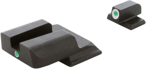 مجموعة AMERIGLO i-Dot Sight، متوافقة مع Smith & Wesson M&P Shield (باستثناء EZ) | مشاهد ليلية أمامية وخلفية متينة عالية الأداء من التريتيوم الأخضر in Kuwait
