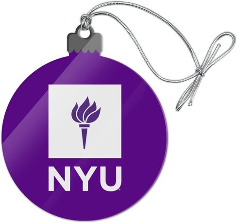 GRAPHICS & MORE New York University Primary Logo Acrylic Christmas Tree Holiday Ornament in Saudi Arabia