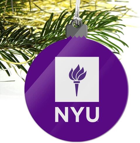 GRAPHICS & MORE New York University Primary Logo Acrylic Christmas Tree Holiday Ornament in Saudi Arabia