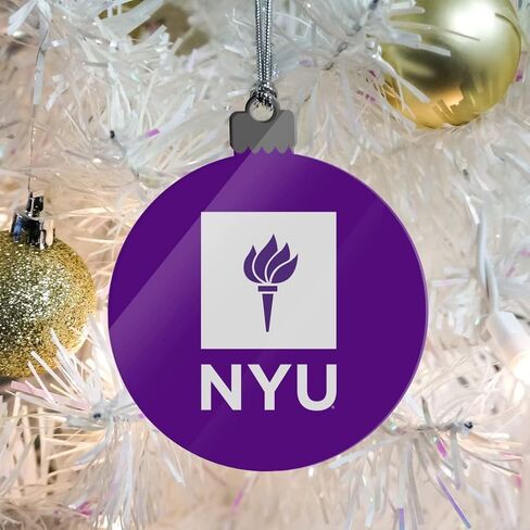 GRAPHICS & MORE New York University Primary Logo Acrylic Christmas Tree Holiday Ornament in Saudi Arabia