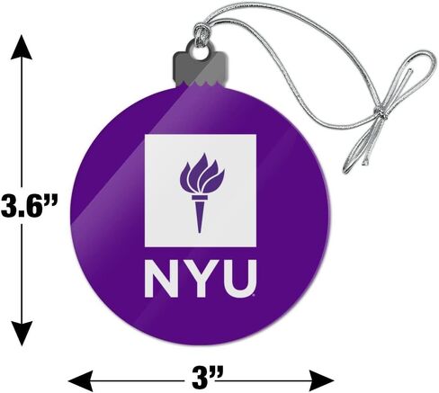 GRAPHICS & MORE New York University Primary Logo Acrylic Christmas Tree Holiday Ornament in Saudi Arabia