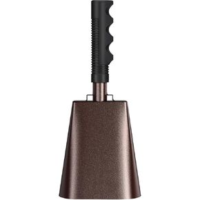 10 Inch Cowbell with Handle, Noise Maker Cow Bell, Steel Cheering Bell for Sports Events Graduations Party Chimes, Percussion Musical Instrument (White 1 PC) in Kuwait