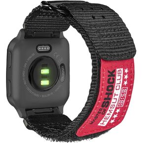 حزام رياضي من النايلون المتين لـ Garmin Venu Sq/Sq 2، Venu 2/3/Plus/Music، حزام ساعة منسوج سريع الجفاف مع إبزيم من الفولاذ المقاوم للصدأ (ليس لـ Venu 2S) in Kuwait