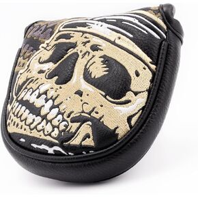 Golf Club Head Covers,1pc Mallet Putter Golf Headcovers for Woods, PU Leather with Advanced Embroidery for Most Brands in Saudi Arabia