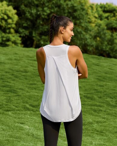 RUNNING GIRL Womens Workout Tops for Women Racerback Tank Tops Yoga Shirts Athletic Running Tank Tops Sleeveless Gym Clothes in Saudi Arabia