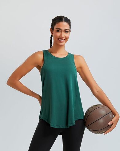 RUNNING GIRL Womens Workout Tops for Women Racerback Tank Tops Yoga Shirts Athletic Running Tank Tops Sleeveless Gym Clothes in Saudi Arabia