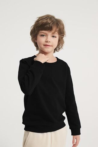 3-Pack Boys Crewneck Sweatshirt Long Sleeve Cotton Pullover Tops Thin Sweatshirts for Kids（2-12 Years) in Kuwait