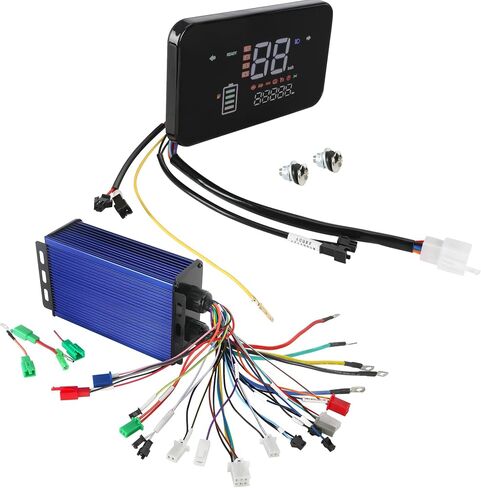 36V/48V/52V/60V/72V/84V 60A 500W-3000W Brushless Controller with Speedometer LCD Screen Display for Electric Scooter Motor Controller Electric Bicycle E Bike Go Kart ATV Golf Cart Tricycle in Saudi Arabia