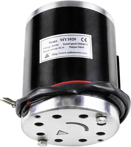 36V 500W Brushed Electric Motor with Base 500 Watt 36 Volt DC MY1020 11 Teeth 25H Sprocket Reversible for Mini Bikes Minimoto ATV Scooter Go-Kart Razor Quad Dirt Bike MX500 E Bike in Saudi Arabia