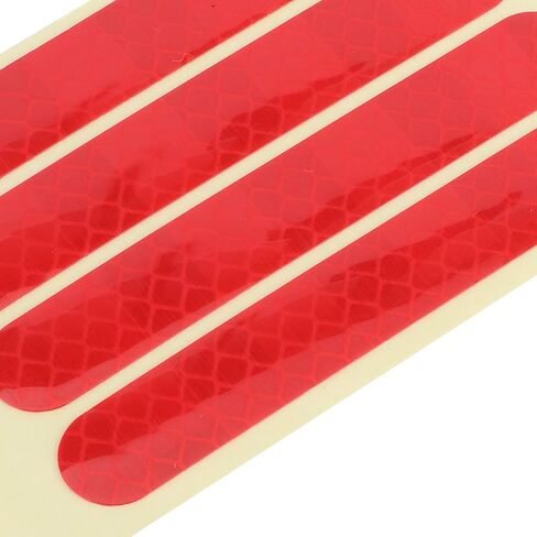 Wheel Reflective Sticker, 4PCS Self Adhesive Front Rear Wheel Reflective Strip Tape Electric Scooter Accessory Fit for Ninebot G30 (Red) in Saudi Arabia