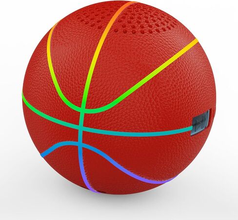 Portable Bluetooth Speaker with LED Lights & Dynamic Bass - Wireless Basketball Speaker for Sports Fans, 8H Playtime, Beat Sync Light Show, IPX4 Splashproof - Ideal Gift for Kids, Teens, Adults in Saudi Arabia