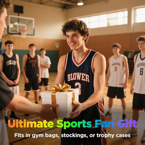 Portable Bluetooth Speaker with LED Lights & Dynamic Bass - Wireless Basketball Speaker for Sports Fans, 8H Playtime, Beat Sync Light Show, IPX4 Splashproof - Ideal Gift for Kids, Teens, Adults in Saudi Arabia