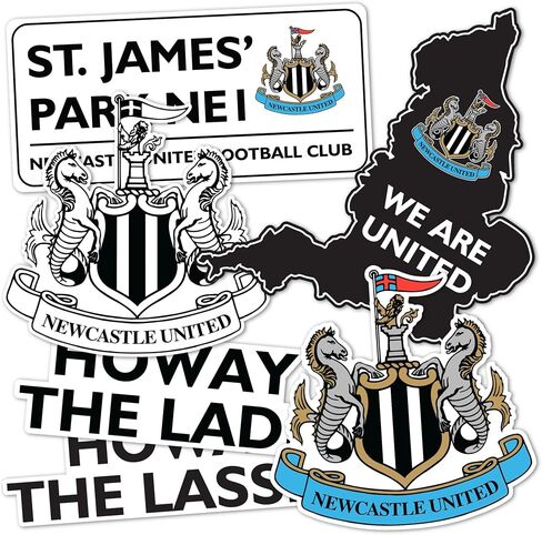 Desert Cactus Newcastle United FC Sticker Decal Vinyl NUFC Magpies English Football Soccer Laptop Water Bottle Car Scrapbook (Type 2-2) in Saudi Arabia