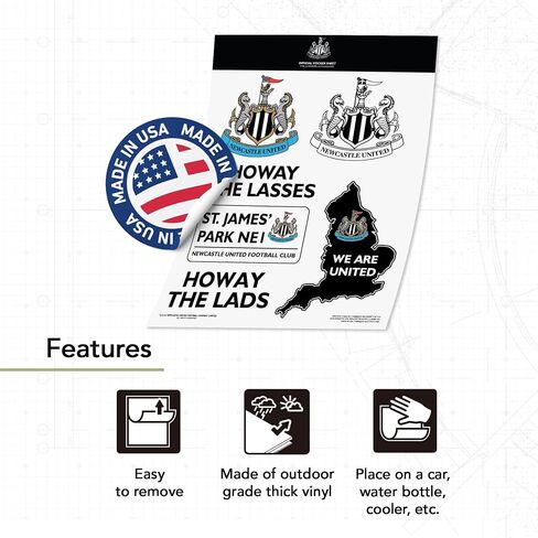 Desert Cactus Newcastle United FC Sticker Decal Vinyl NUFC Magpies English Football Soccer Laptop Water Bottle Car Scrapbook (Type 2-2) in Saudi Arabia
