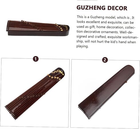 نموذج Guzheng مصغر غامض، زينة Guzheng للديكور الرقيق لمكتب المنزل والمكتب، تصميم فريد من نوعه لعرض الصور بتصميم حرفي in Saudi Arabia