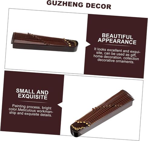 نموذج Guzheng مصغر غامض، زينة Guzheng للديكور الرقيق لمكتب المنزل والمكتب، تصميم فريد من نوعه لعرض الصور بتصميم حرفي in Saudi Arabia