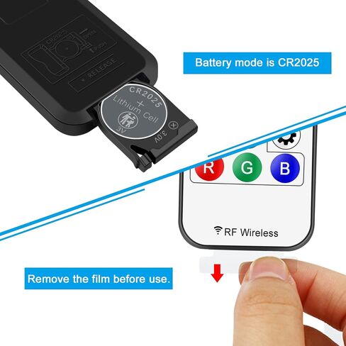 WS2811 WS2812B Controller,Mini 21-Key IR Remote Control for RGB LED Strip Lights,DC 5-24V Wireless RGB Remote Controller for WS2811 WS2812B LED Dream Color Strip Lights in Saudi Arabia