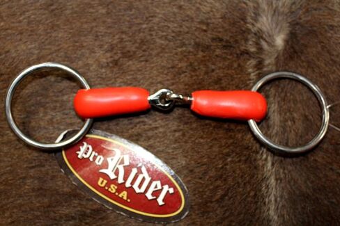 CHALLENGER Loose Ring Soft Rubber 5" Mouth Snaffle Horse Bit 35395 in Saudi Arabia