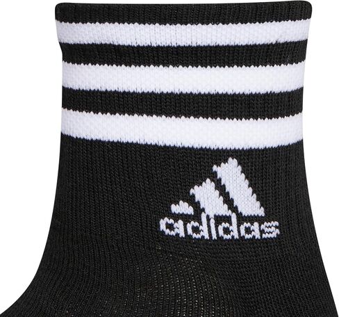 adidas Women's 3-Stripe High Quarter Socks (3-Pair) with Arch Compression for a Secure fit in Saudi Arabia