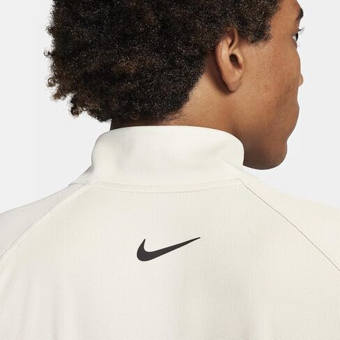 Nike Tour Men's Dri-FIT ADV 1/2-Zip Golf Top (Light Bone/Summit White/Black, FD5833-072) Size Medium in Saudi Arabia