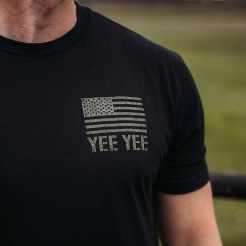 Yee Yee Apparel Flag Graphic Tee Shirt – Men’s Graphic Tees and Short Sleeve Shirts with American Flag Design in Saudi Arabia