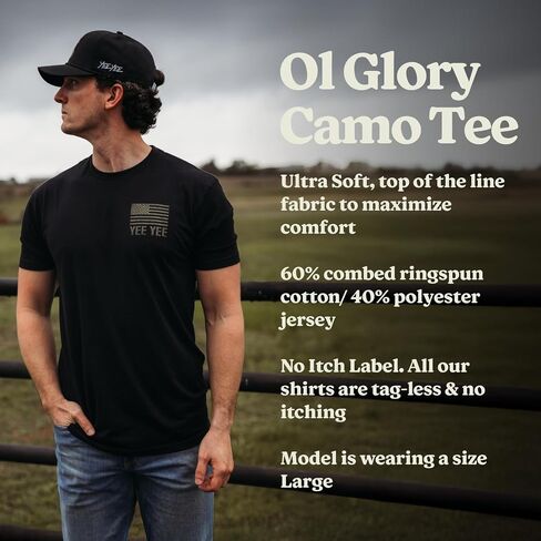 Yee Yee Apparel Flag Graphic Tee Shirt – Men’s Graphic Tees and Short Sleeve Shirts with American Flag Design in Saudi Arabia