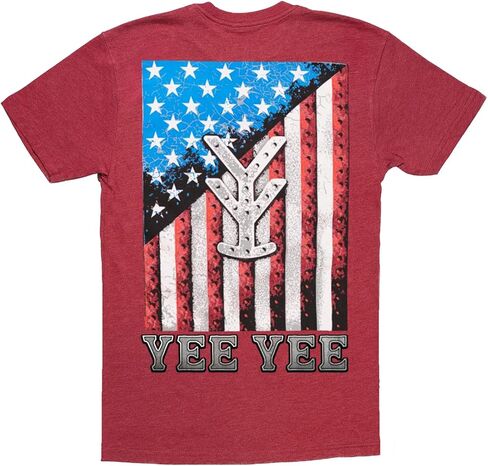 Yee Yee Apparel Flag Graphic Tee Shirt – Men’s Graphic Tees and Short Sleeve Shirts with American Flag Design in Saudi Arabia