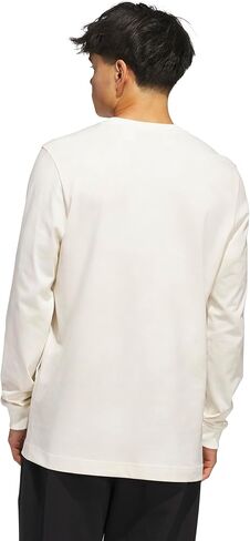 تيشيرت رياضي بأكمام طويلة Tech من adidas للرجال، Off White/Alumina، X-Small in Kuwait