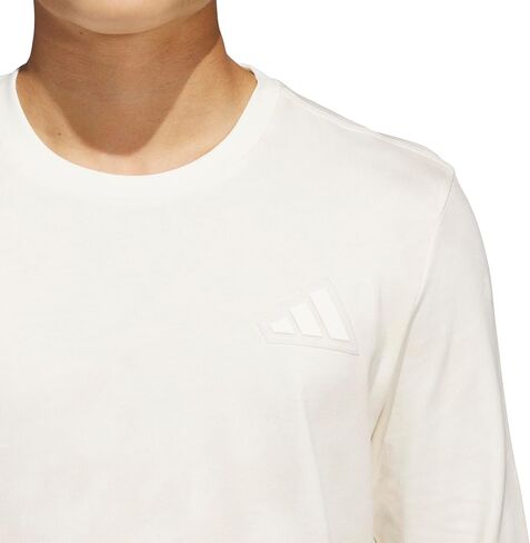 تيشيرت رياضي بأكمام طويلة Tech من adidas للرجال، Off White/Alumina، X-Small in Kuwait