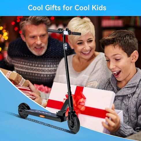 Electric Scooter for Big Kids/Teens - 250W Motor, 15.5 mph Top Speed, Rear Foot Brake, Folding E-Scooter for Riders up to 220 lbs, UL-2272 Certified in Saudi Arabia