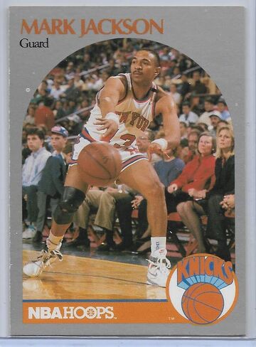 1990-91 NBA Hoops Serie 1 بطاقة مارك جاكسون مينينديز براذرز الصاعد # 205 in Saudi Arabia