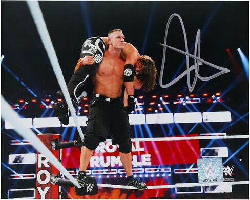 John Cena WWE Autographed 8" x 10" Top Rope Attitude Adjustment Photograph - Autographed Wrestling Cards in Saudi Arabia