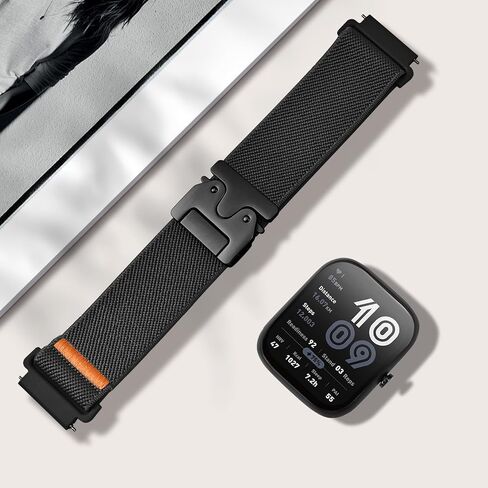 Parachute Buckle Elastic Band for Amazfit Bip 6/5, 22mm Soft Breathable Replacement Strap Compatible with Amazfit Gtr 4/3/2/47mm/Balance for Men and Women in Kuwait
