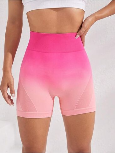 Women's Yoga Shorts Sports Cycling Pants High Waist Stretch Bottoms for Workout in Saudi Arabia