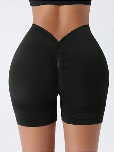 Women's Yoga Shorts Sports Cycling Pants High Waist Stretch Bottoms for Workout in Saudi Arabia